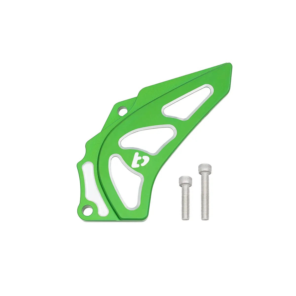 TB Parts Sprocket Guard, CNC Billet Green - KLX140